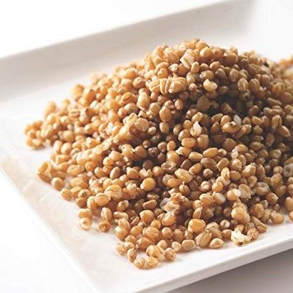1000 Spring Mills Organic Hard Red Spring Wheat Berries on a Plate Ready for Recipes