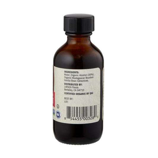 2oz Lafaza Organic Pure Madagascar Vanilla Extract Ingredients